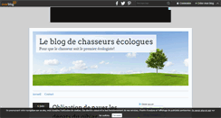 Desktop Screenshot of chasse-ecologique.over-blog.com