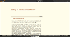 Desktop Screenshot of lamanufacturedetheatre.over-blog.com