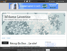 Tablet Screenshot of mdameleontine.over-blog.com