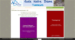 Desktop Screenshot of ecolenotredametonneins.over-blog.com