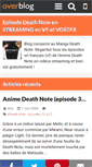 Mobile Screenshot of death-note-episode.over-blog.fr