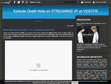 Tablet Screenshot of death-note-episode.over-blog.fr