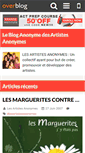 Mobile Screenshot of lesartistesanonymes.over-blog.com