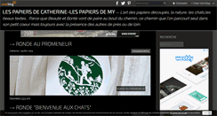 Desktop Screenshot of lespapiersdemy.over-blog.com