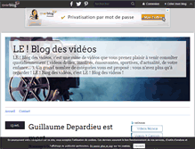 Tablet Screenshot of leblogdesvideos.over-blog.fr