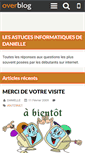Mobile Screenshot of informatiquepourdebutant.over-blog.com