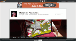 Desktop Screenshot of mariondesplanchettes.over-blog.fr