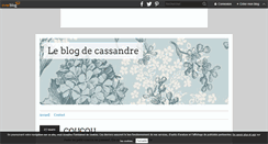 Desktop Screenshot of leblogdecassandre.over-blog.com