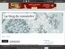 Tablet Screenshot of leblogdecassandre.over-blog.com
