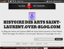 Tablet Screenshot of histoiredesartssaintlaurent.over-blog.com