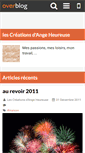Mobile Screenshot of lescreationsdangeheureuse.over-blog.com