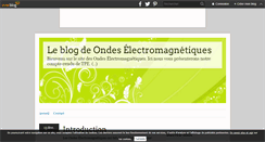 Desktop Screenshot of lesondeselectromagnetiques.over-blog.com