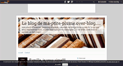 Desktop Screenshot of ma-ptite-plume.over-blog.com