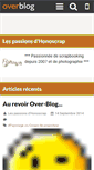 Mobile Screenshot of honoscrap62.over-blog.fr
