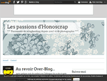 Tablet Screenshot of honoscrap62.over-blog.fr