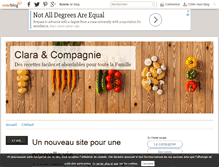 Tablet Screenshot of claraetcompagnie.over-blog.com