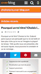 Mobile Screenshot of choisislavie.over-blog.com