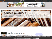 Tablet Screenshot of mariage-musulman.over-blog.com