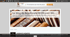Desktop Screenshot of depotvente56130.over-blog.fr