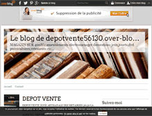 Tablet Screenshot of depotvente56130.over-blog.fr