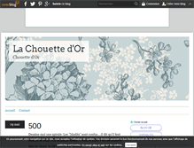 Tablet Screenshot of chouettedor.over-blog.com