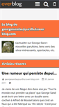 Mobile Screenshot of georgesandaujourdhui.over-blog.com