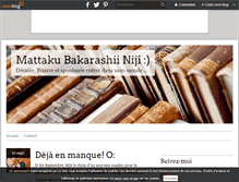Tablet Screenshot of mattaku-bakarashii-niji.over-blog.com
