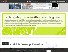 Tablet Screenshot of profmireille.over-blog.com