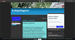Desktop Screenshot of blogyvon.over-blog.com