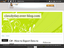 Tablet Screenshot of cloudyday.over-blog.com