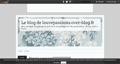 Desktop Screenshot of louvepassions.over-blog.fr