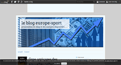 Desktop Screenshot of europe-sport.over-blog.com