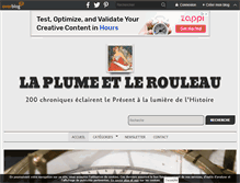 Tablet Screenshot of laplumeetlerouleau.over-blog.com