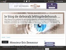 Tablet Screenshot of leblogdedeborah.over-blog.com