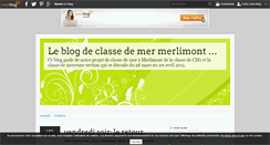 Desktop Screenshot of classedemermerlimont.over-blog.com