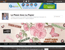 Tablet Screenshot of leplaisiraveclepapier.over-blog.com