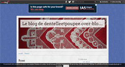 Desktop Screenshot of dentelleetpoupee.over-blog.com