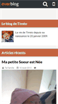 Mobile Screenshot of la-vie-de-timeo.over-blog.com