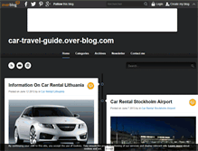 Tablet Screenshot of car-travel-guide.over-blog.com