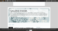 Desktop Screenshot of galeriakba.over-blog.com