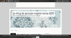 Desktop Screenshot of groupe-espoir-isere-2011.over-blog.com