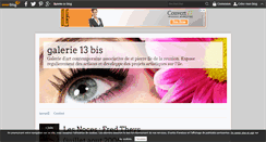 Desktop Screenshot of galerie13bis.over-blog.fr
