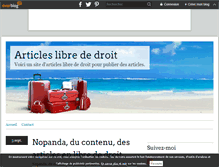Tablet Screenshot of lebonheurdetreunefemme.over-blog.com