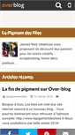 Mobile Screenshot of lepigmentdesfees.over-blog.fr