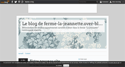 Desktop Screenshot of ferme-la-jeannette.over-blog.com
