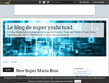 Tablet Screenshot of leblogdesuperyoshiettoad.over-blog.com