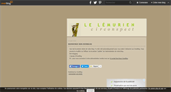 Desktop Screenshot of lelemurien.over-blog.fr