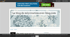 Desktop Screenshot of mlycreation.over-blog.com