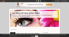 Desktop Screenshot of ma-ptite-folie.over-blog.com