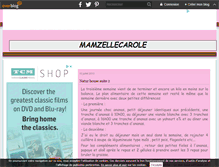 Tablet Screenshot of mamzellecarole.over-blog.com